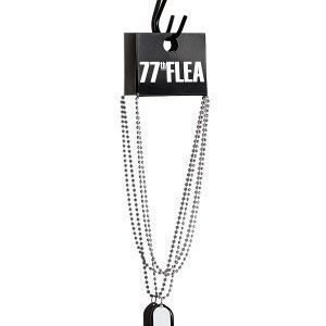 77thFLEA Finger necklace White/Black/Silver