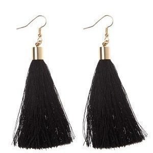 77thFLEA Tassels earrings Gold/Black