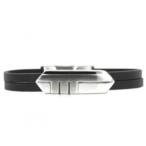 AROCK Brian Bracelet Steel/Leather