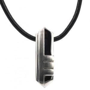 AROCK Brian Necklace Steel/Leather