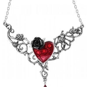 Alchemy Gothic Blood Rose Heart Kaulakoru