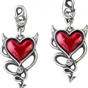 Alchemy Gothic Devil Heart Studs Korvanappisetti