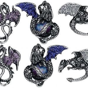 Blackheart Dragon Earrings Korvanappisetti