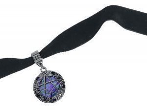 Blackheart Pentagram Choker Kaulakoru