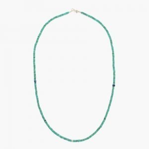 Blue Blue Japan N4 2Tone Stone Beads Long Necklace