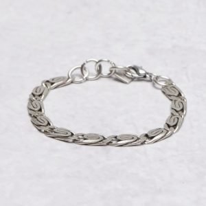 Double U Frenk Classic Iron Bracelet Greek Chain Iron