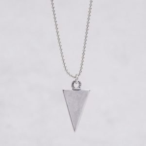 Double U Frenk Classic Iron Triangle Necklace Iron