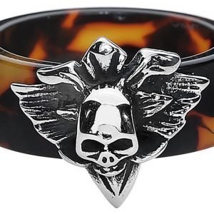 Etnox Brown Skull Ring Sormus