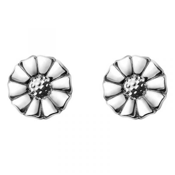 Georg Jensen Daisy Korvakorut Hopea 7 Mm