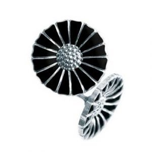 Georg Jensen Daisy Korvakorut Musta 11 Mm