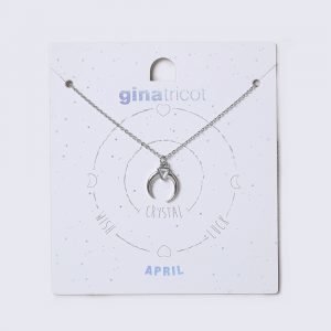 Gina Tricot April Crystal Birthstone Necklace Kaulakoru