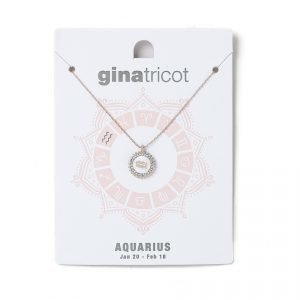 Gina Tricot Aquarius Horoscope Shell Necklace Kaulakoru