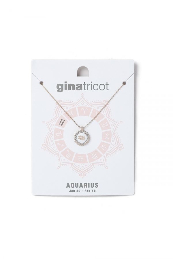Gina Tricot Aquarius Horoscope Shell Necklace Kaulakoru