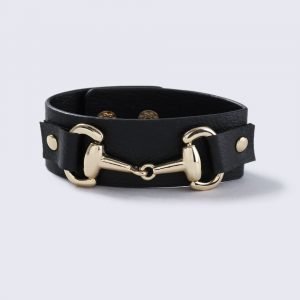 Gina Tricot Equestrian Leather Buckle Cuff Rannekoru