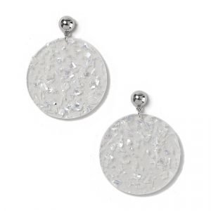 Gina Tricot Glitter Disc Drop Earrings Korvakorut