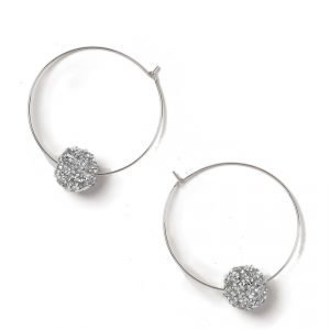 Gina Tricot Gold Look Ball Hoop Earrings Korvakorut