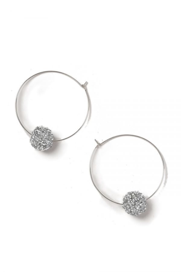 Gina Tricot Gold Look Ball Hoop Earrings Korvakorut