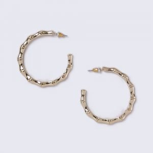 Gina Tricot Gold Look Bamboo Hoop Korvakorut