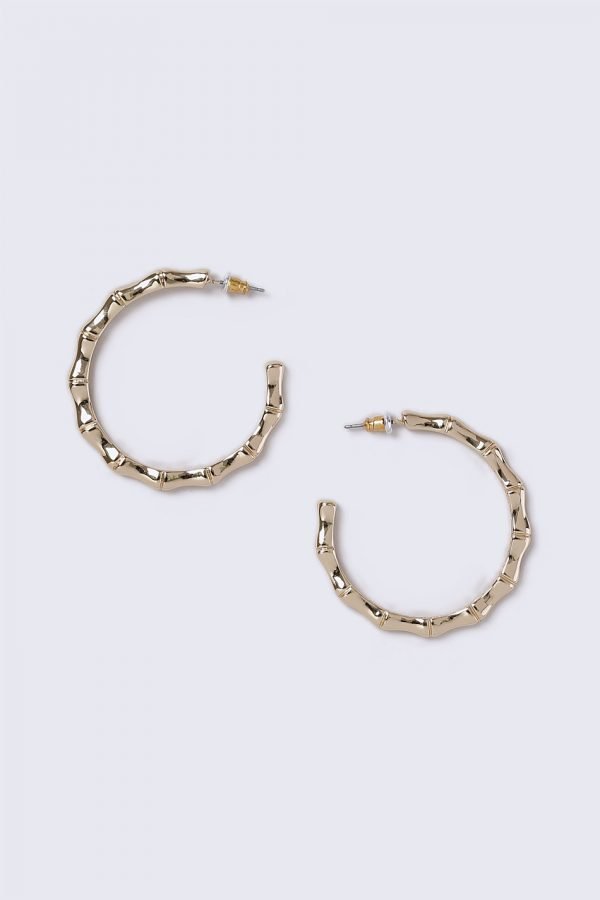 Gina Tricot Gold Look Bamboo Hoop Korvakorut