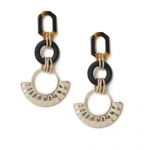 Gina Tricot Gold Look Circle Link Earrings Korvakorut