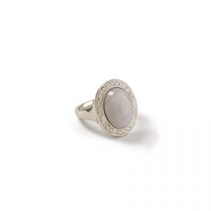 Gina Tricot Gold Look Marble Ring Sormus