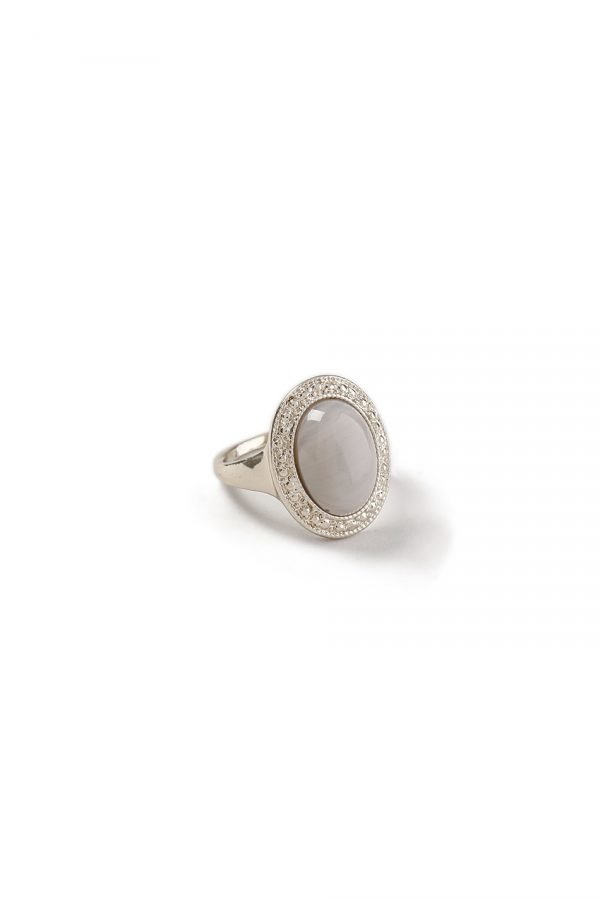 Gina Tricot Gold Look Marble Ring Sormus