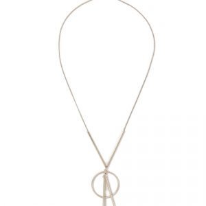 Gina Tricot Gold Look Tort Circle Stick Necklace Kaulakoru