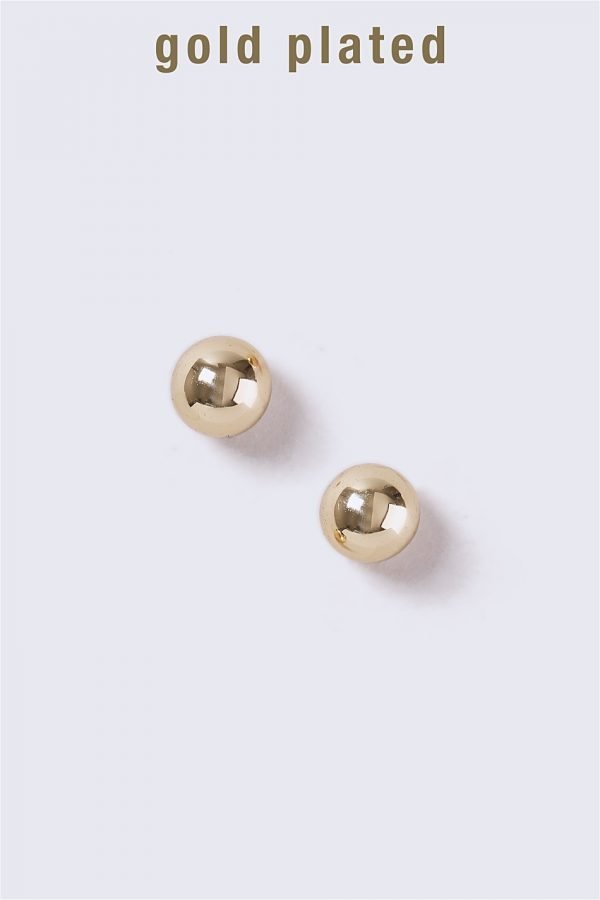 Gina Tricot Gold Plated Small Ball Stud Earrings Korvakorut