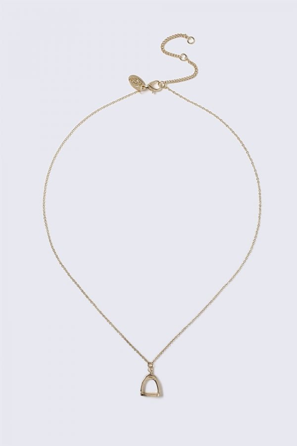 Gina Tricot Gold Stirrup Ditsy Necklace Kaulakoru