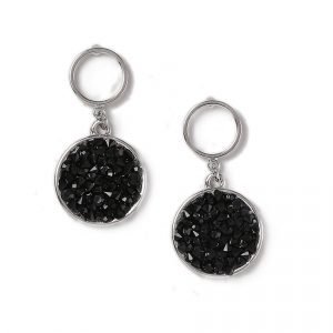 Gina Tricot Jet Stone Drop Earrings Korvakorut