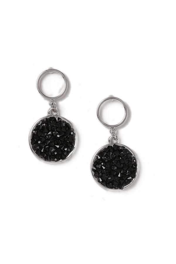 Gina Tricot Jet Stone Drop Earrings Korvakorut