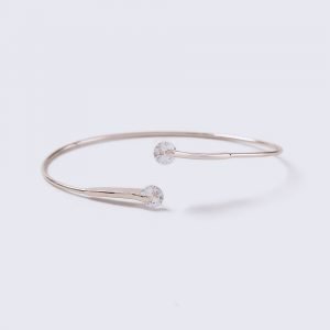 Gina Tricot Loved Rose Gold Crystal Bangle Rannekoru