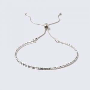 Gina Tricot Loved Silver Toggle Bracelt Rannekoru