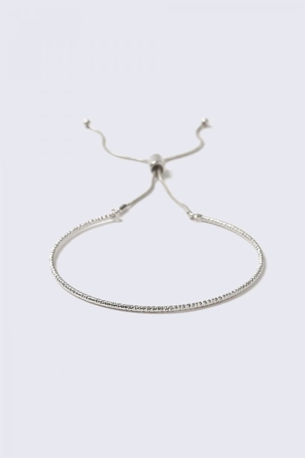 Gina Tricot Loved Silver Toggle Bracelt Rannekoru