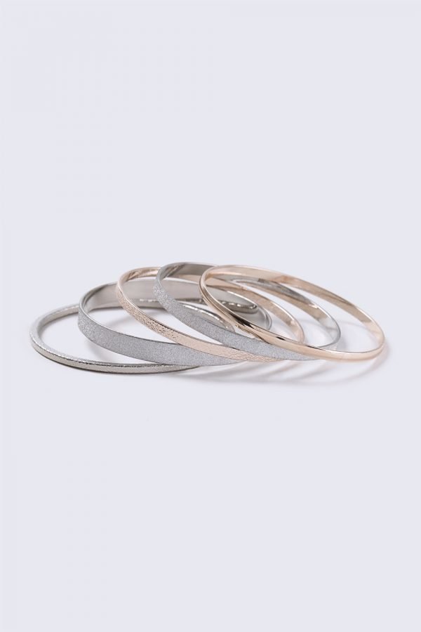 Gina Tricot Mixed Metal Bangle Pack Rannekoru