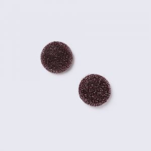 Gina Tricot Pink Glitter Button Earrings Korvakorut