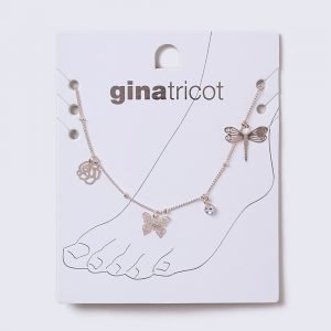 Gina Tricot Pretty Charm Rose Gold Anklet Nilkkakoru