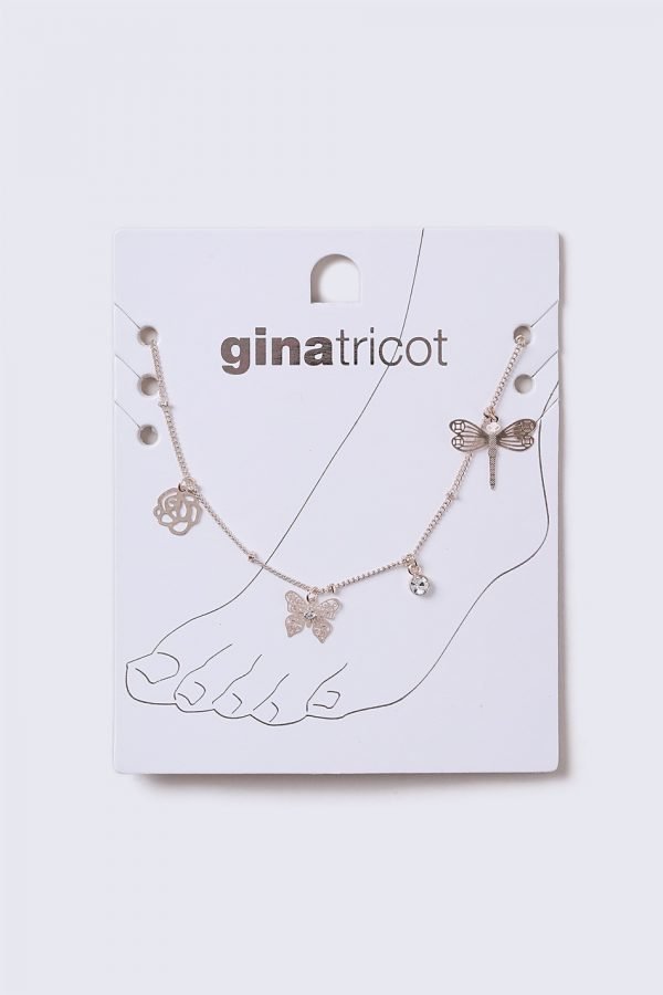 Gina Tricot Pretty Charm Rose Gold Anklet Nilkkakoru