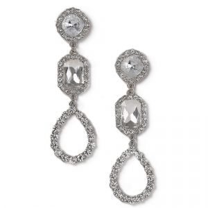 Gina Tricot Rhinestone Statement Drop Earrings Korvakorut