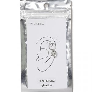 Gina Tricot Rhodium Helix Earring Korvakorut