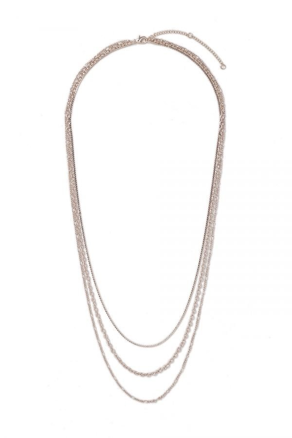 Gina Tricot Rose Gold Layered Necklace Kaulakoru