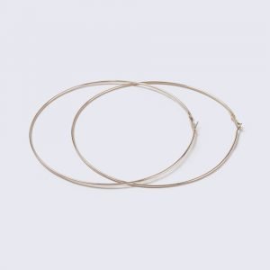 Gina Tricot Rose Gold Look Large Hoop Earrings Korvakorut