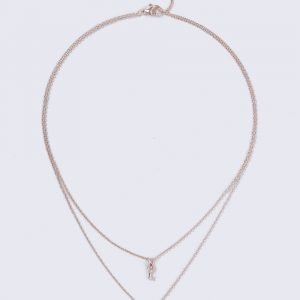 Gina Tricot Rose Gold Padlock Necklace Kaulakoru