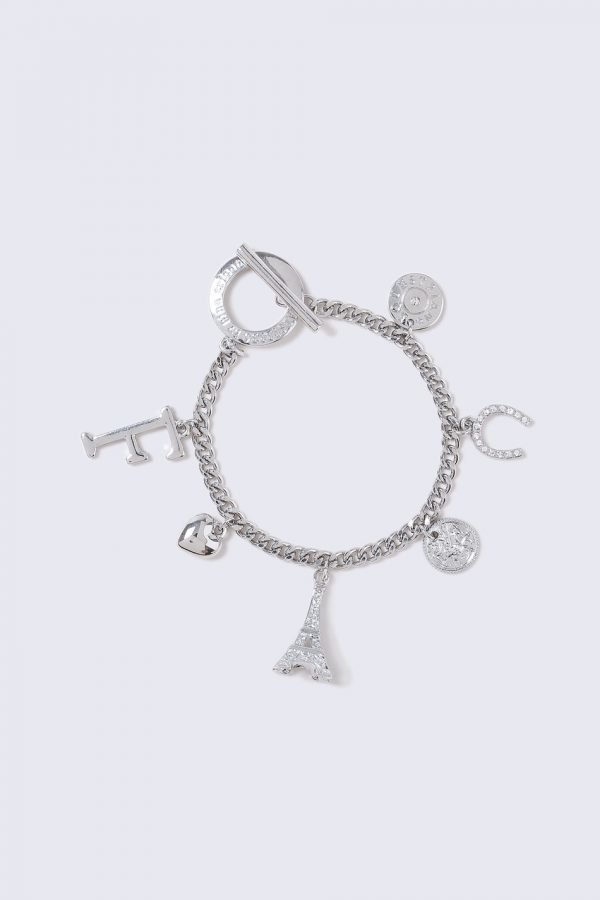 Gina Tricot Silver Look Charm Equestrian Wristwear Rannekoru