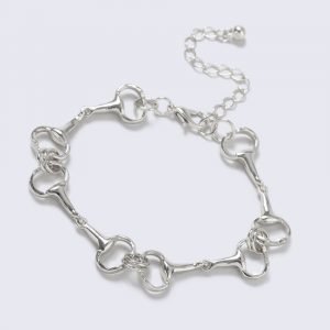 Gina Tricot Silver Look Horsebit Link Wristwear Rannekoru