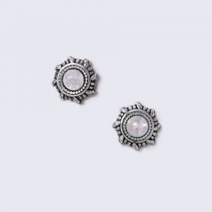 Gina Tricot Sterling Silver Opal Look Studs Korvakorut