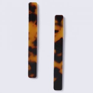 Gina Tricot Tortoiseshell Stick Earrings Korvakorut