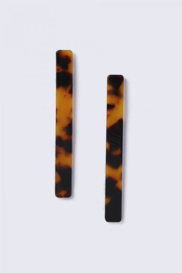 Gina Tricot Tortoiseshell Stick Earrings Korvakorut