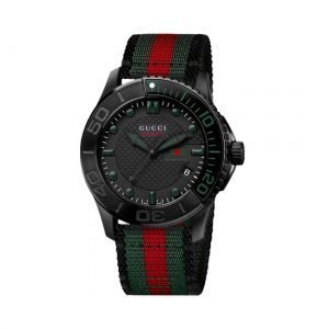 Gucci G Timeless Miesten Rannekello Sport Raidallinen / Musta Xl