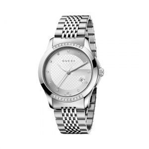 Gucci G Timeless Unisex Kello Teräs / Hopea Timantteja M